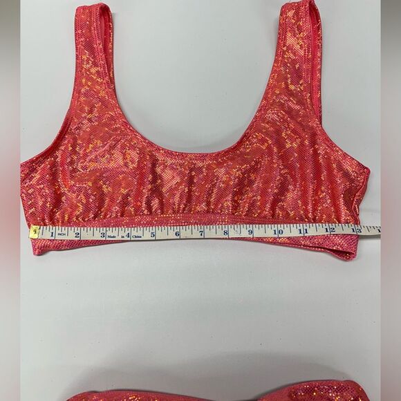 Dippin Daisy’s Swimwear Pink Metallic Bikini Medium - Picture 4 of 10